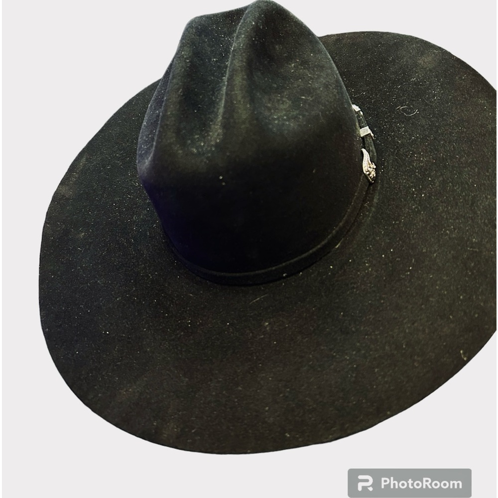 Vintage Twinstone Black Felt 10x Western Hat